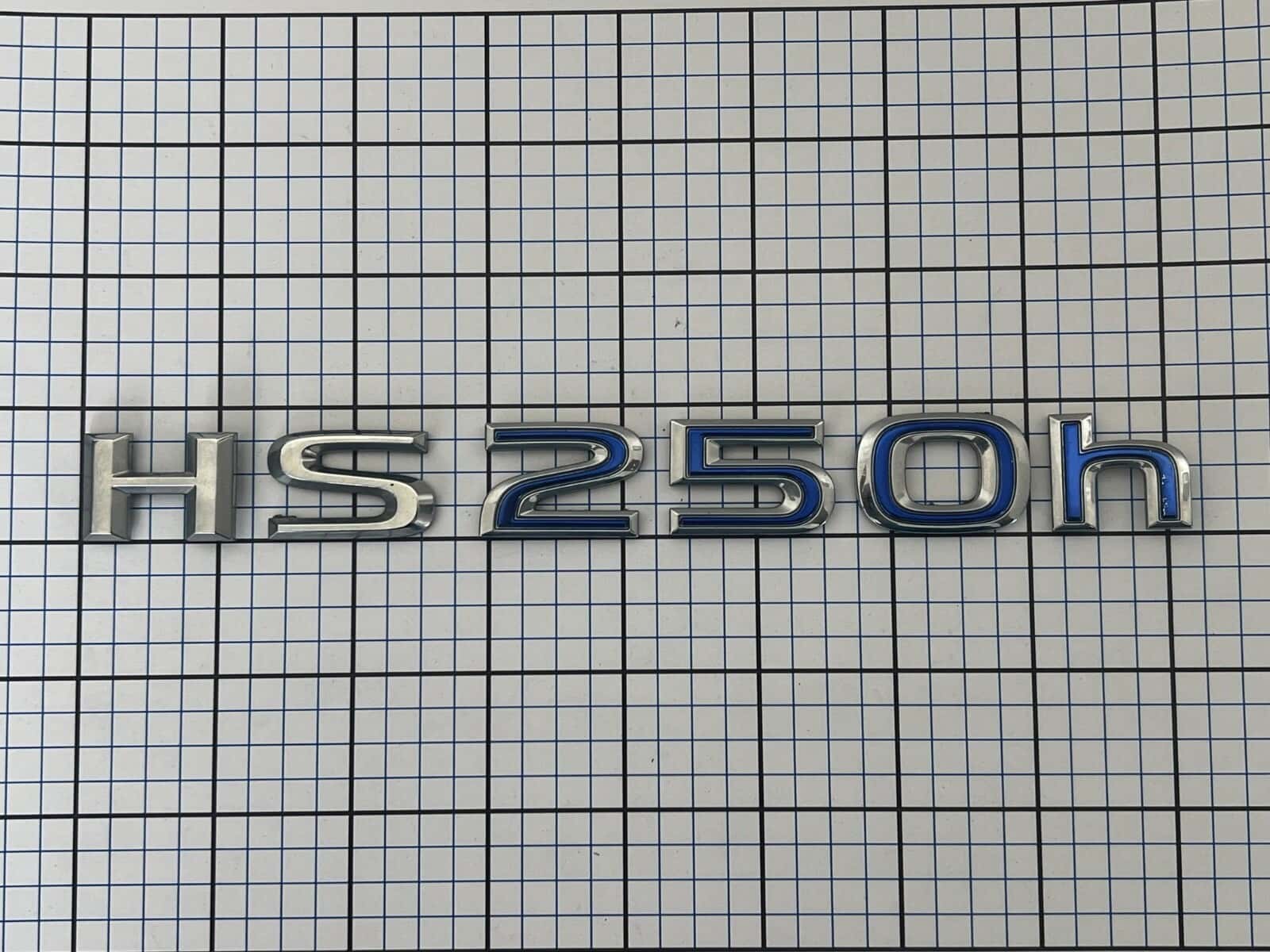 Lexus HS250h rear trunk emblem letters 2010 2011 2012 OEM