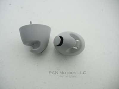 2007-2010 MINI Cooper R55 R56 OEM Gray Sun Visor Clips Pair 51162756977