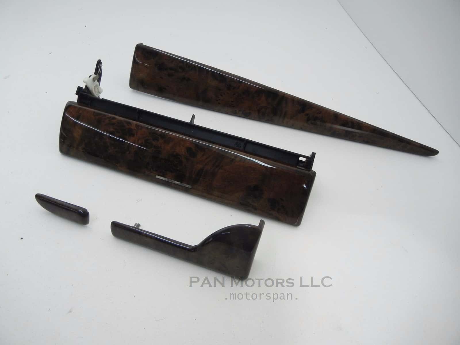 2000-2006 BMW X5 E53 OEM Dark Wood Dash Hinged Radio Trim Set 51458402242