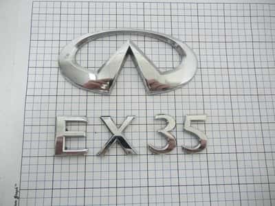 Infiniti EX35 08 - 12 trunk emblem badge logo full set OEM Factory Genuine