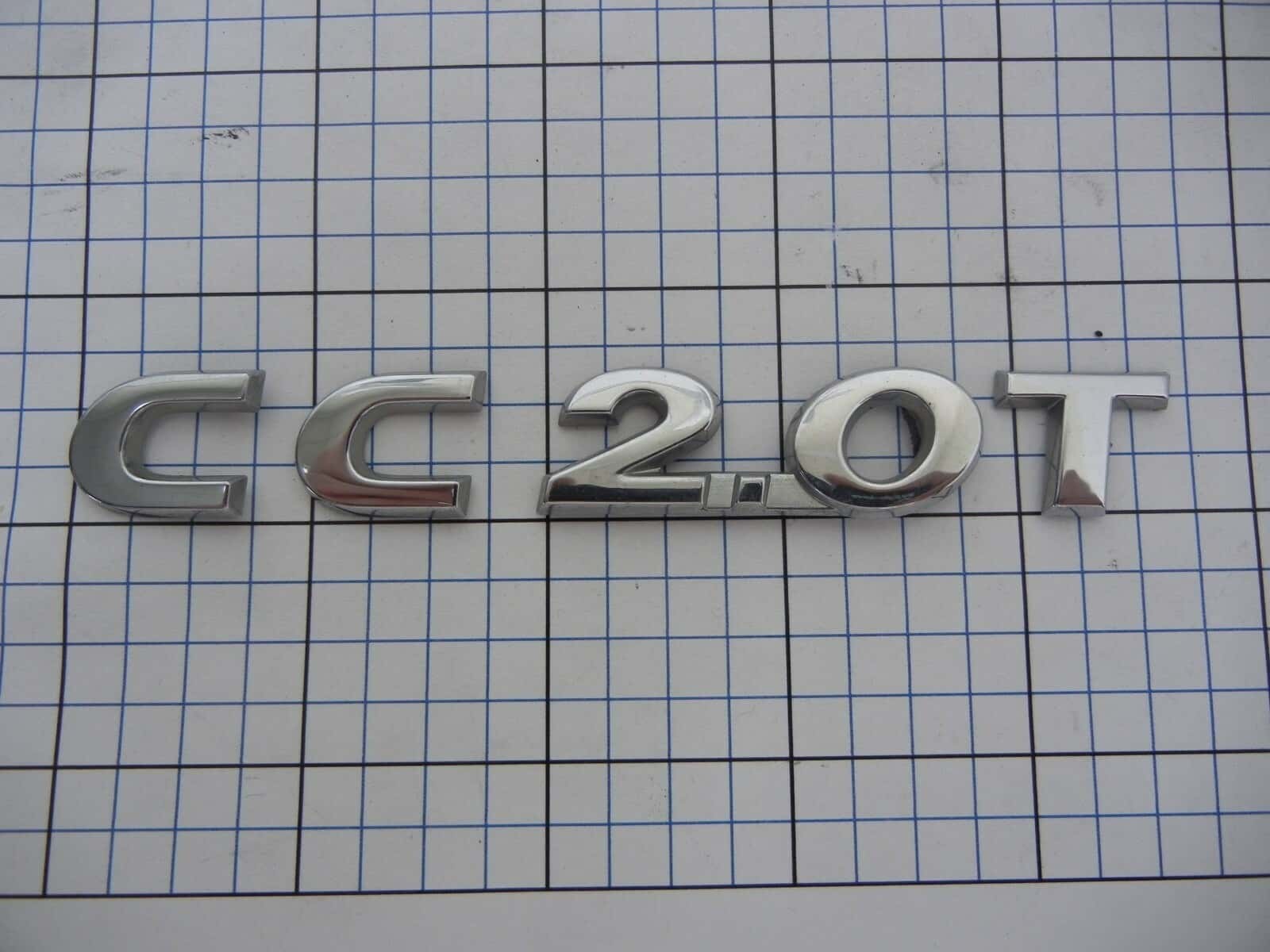 Volkswagen CC 2.0T trunk emblem badge logo OEM Factory Genuine Stock