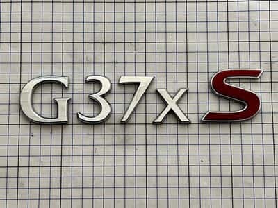Infiniti G37xS sedan 08 - 09 trunk emblem badge letters OEM Factory Genuine