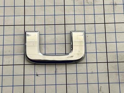 1999-2003 Acura 3.2TL 3.2 TL Emblem Logo Letter U Badge Trunk Rear Chrome OEM