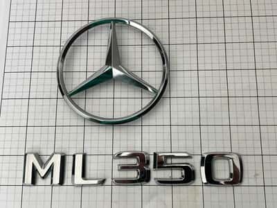 Mercedes Benz W164 ML350 2006 - 2011 rear emblem  badge logo full set OEM