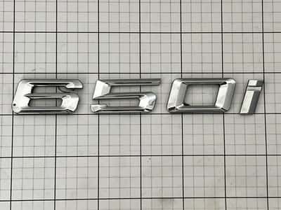 2006-2010 BMW 650i E63 E64 OEM Rear Trunk 650i Emblem Badge Chrome