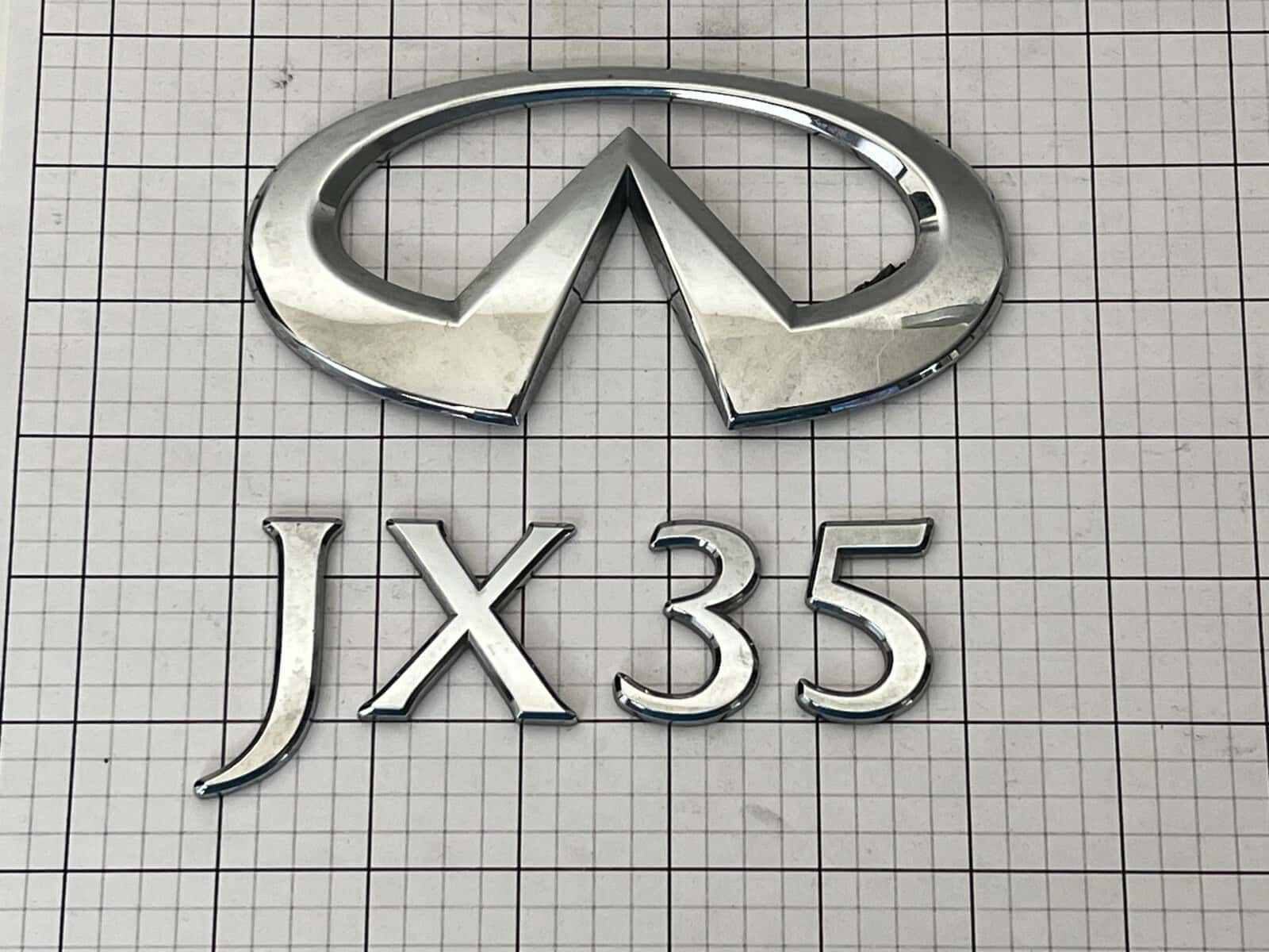 Infiniti JX35 2013 trunk emblem badge logo full set OEM Factory Genuine