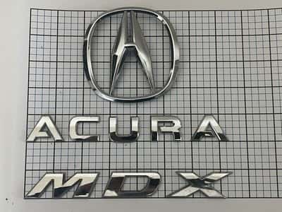 2007-2013 ACURA MDX 2008 2009 2010 OEM rear trunk emblem badge logo full set