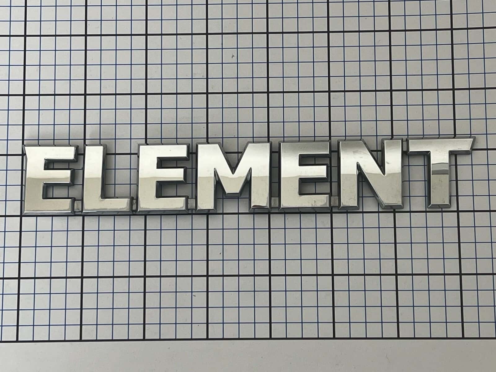 HONDA ELEMENT 2009 rear trunk emblem badge CHROME OEM Factory Genuine