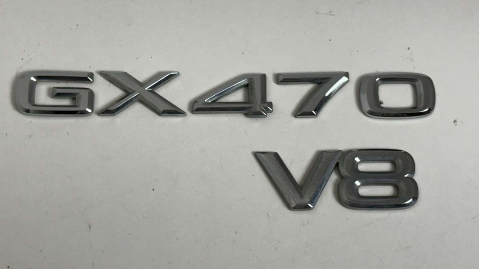 2003-2009 Lexus GX470 V8 rear trunk emblem letters only right side OEM