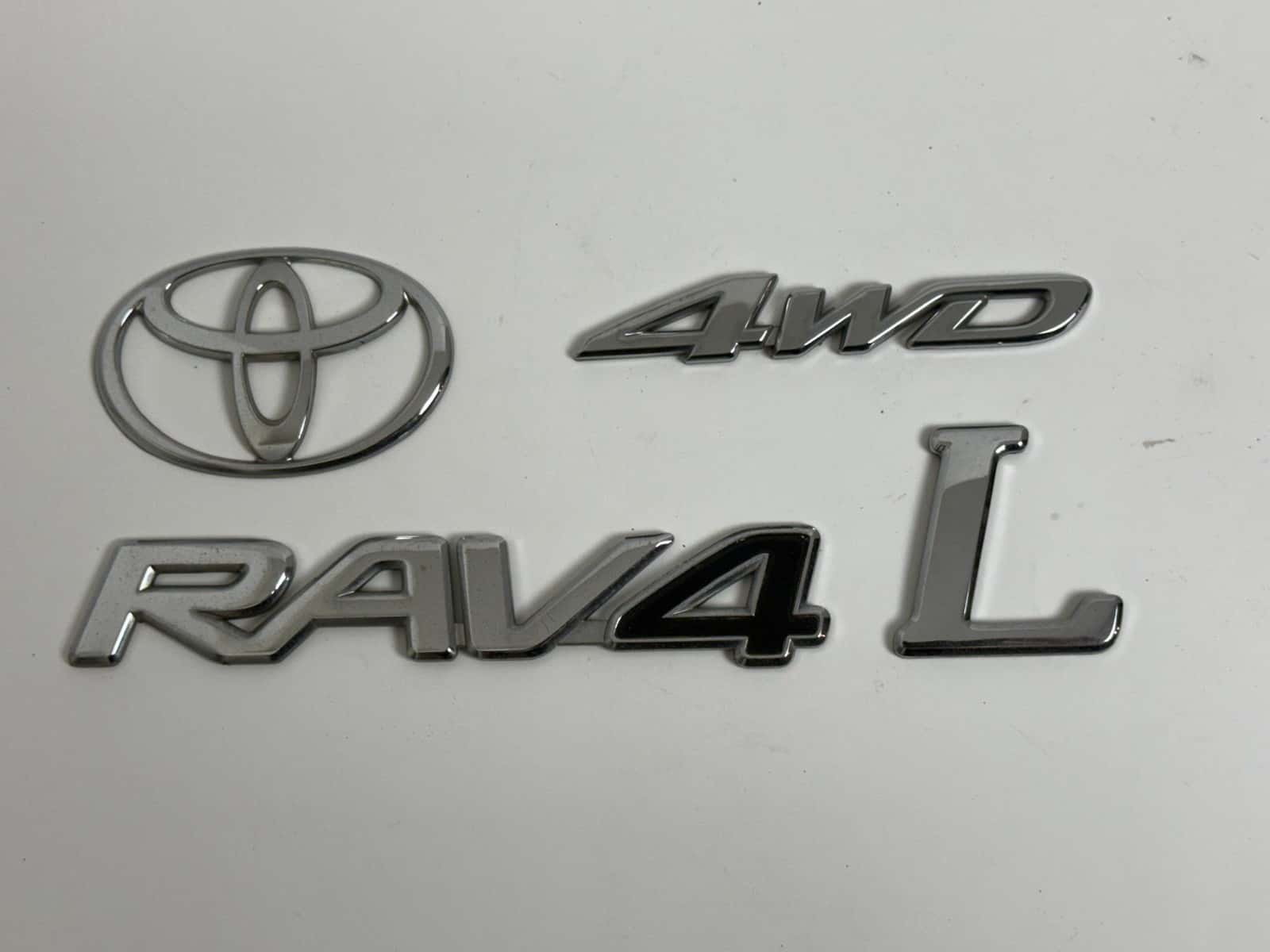 2006-2008 Toyota RAV4 L 4WD XA30 OEM rear liftgate emblem set 75431-0R060