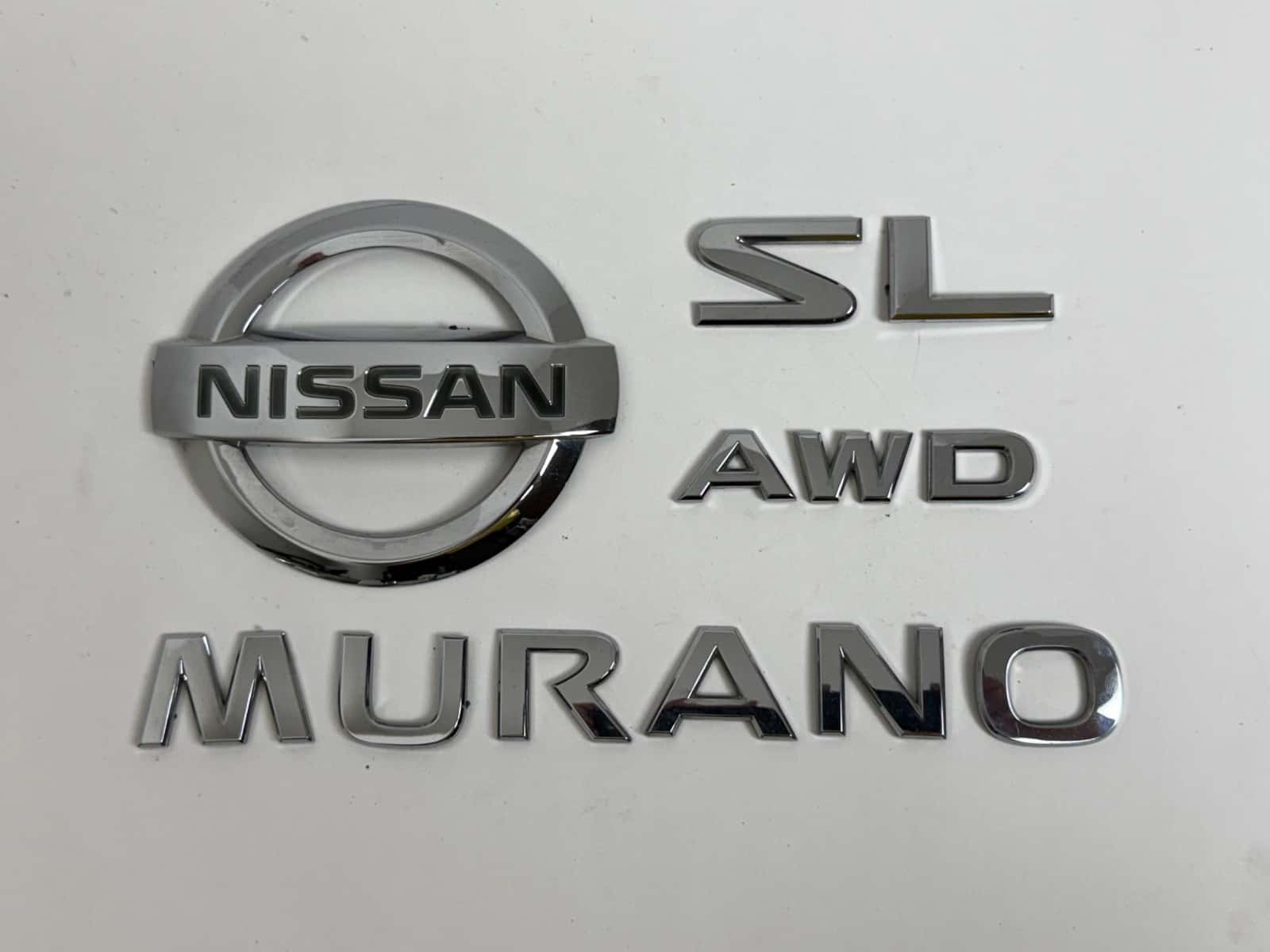 2009-2012 Nissan Murano SL AWD Rear Trunk Emblem Badge Set OEM 90894-1AA0A