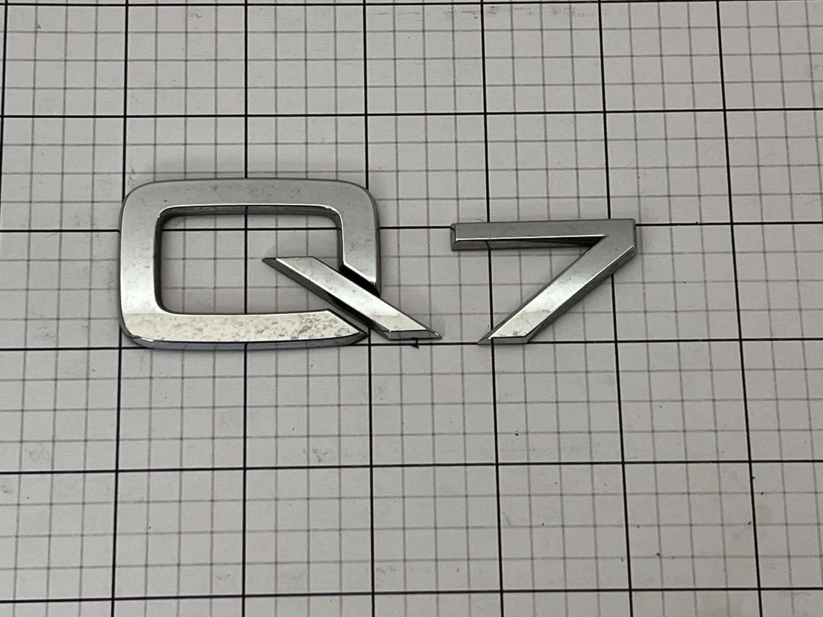 2007-2015 Audi Q7 OEM Rear Trunk Tailgate Emblem Badge Chrome 4L0853741
