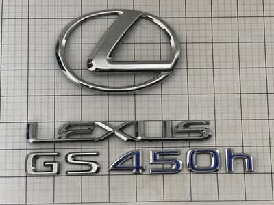 Lexus GS450h 2006 - 2009 rear trunk emblem logo full set GS 450h HYBRID OEM