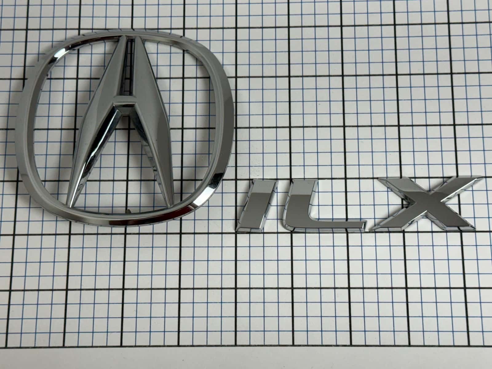 2013-2018 Acura ILX trunk emblem logo letters full set 75722-TX6-A02 OEM