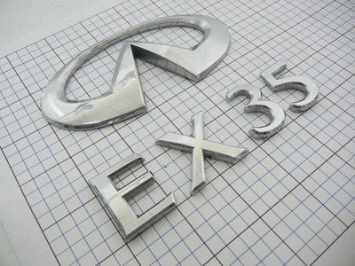 Infiniti EX35 08 - 12 trunk emblem badge logo full set OEM Factory Genuine