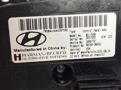 HYUNDAI GENESIS Center Interface Console Dial Multi Control Switch 09 - 14