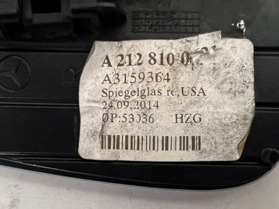 MERCEDES BENZ C E CLASS W204 W212 C300 C350 E350 right heated mirror glass 2010