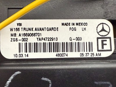 2012-2015 Mercedes Benz  W166 ML350 ML63 AMG OEM Inner Tail Light Rear Left Side