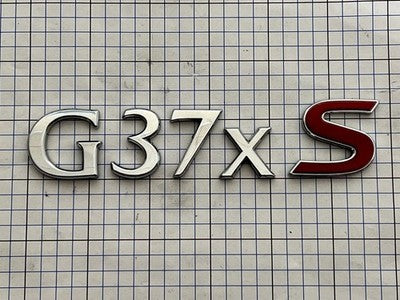 Infiniti G37xS sedan 08 - 09 trunk emblem badge letters OEM Factory Genuine