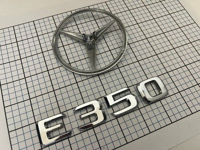 2010-2016 Mercedes Benz W212 E350 trunk star emblem badge logo set OEM Genuine