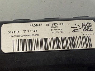 Chevrolet Traverse 2009 Dash Climate Control A/C Defrost 3 Knob OEM