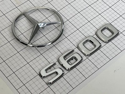 Mercedes Benz W220 S600 trunk star emblem badge logo set OEM Factory Genuine