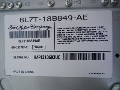 LINCOLN MKX 2008 AUDIO RADIO AMPLIFIER AMP 8L7T-18B849-AE PIONEER w Harness