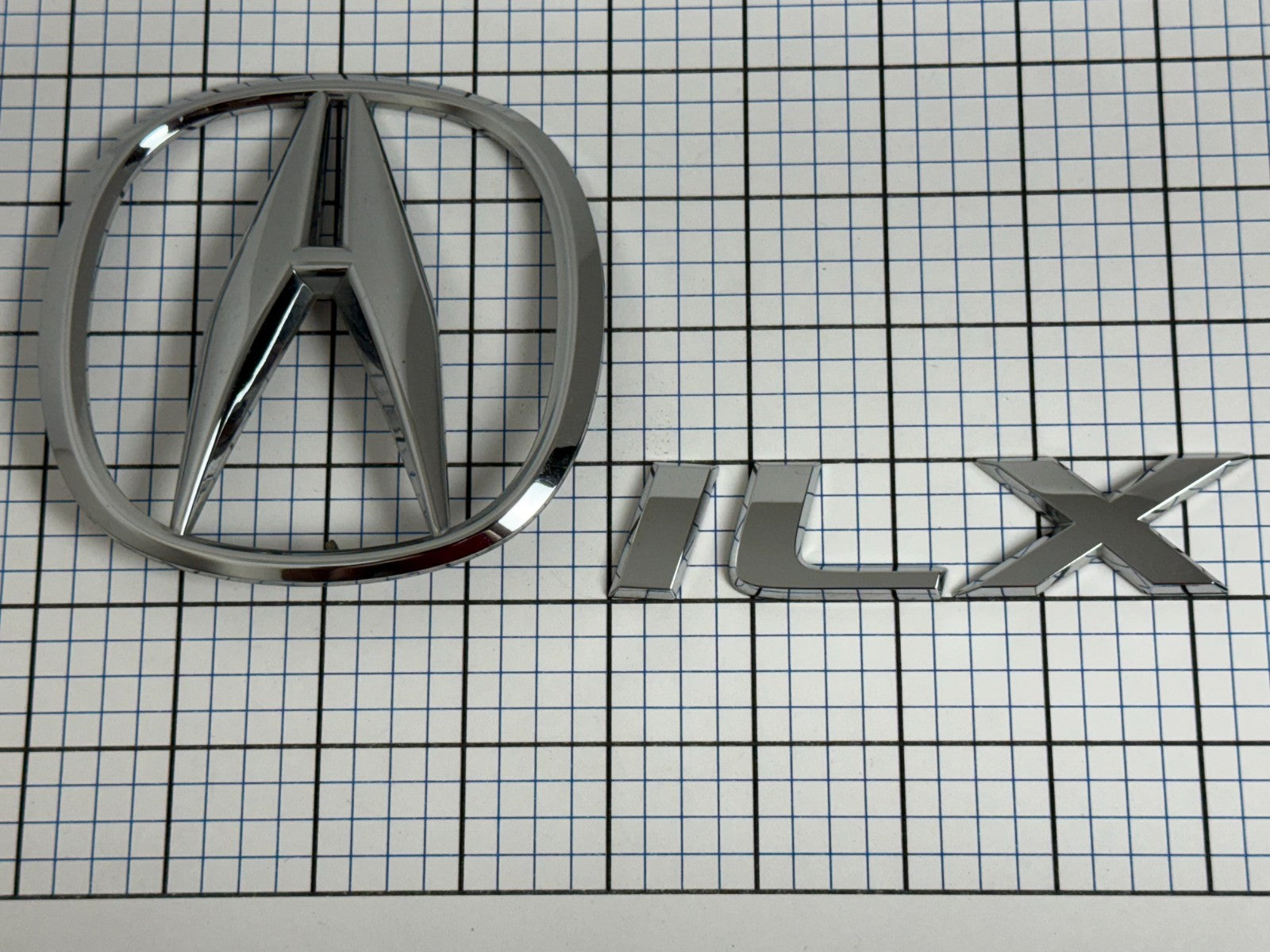 Acura ILX 2013 2014 2015 2016 2017 2018 trunk emblem logo letters full set oem