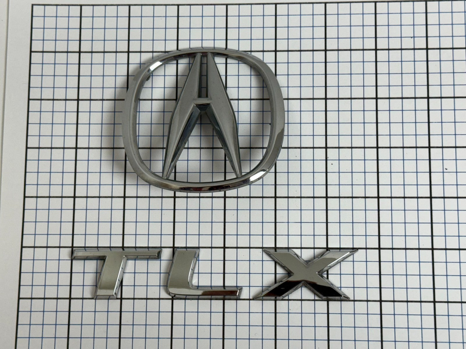 Acura TLX 2015 2016 2017 2018 2019 2020 trunk emblem logo letters full set oem