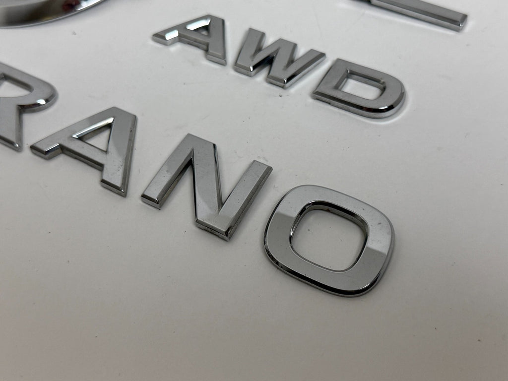 2009-2012 Nissan Murano SL AWD Rear Trunk Emblem Badge Set OEM 90894-1AA0A