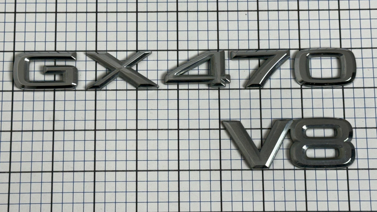 2003-2009 Lexus GX470 V8 rear trunk emblem letters only right side OEM