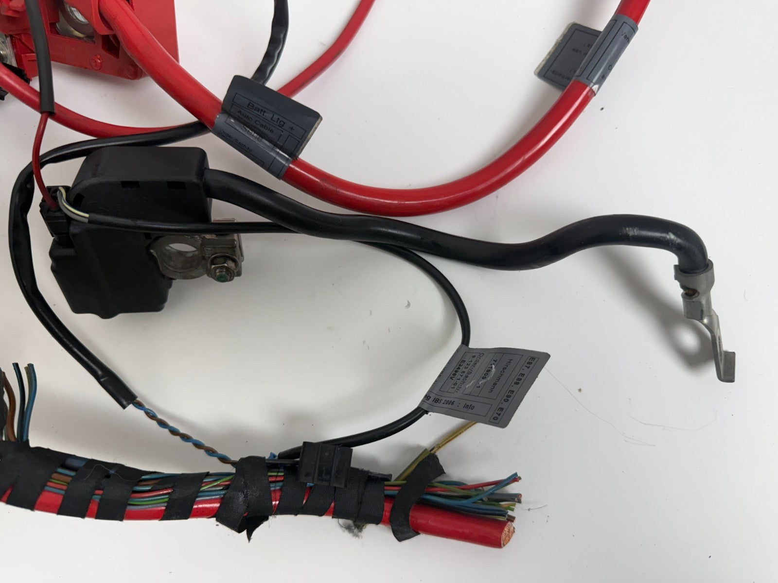 2006-2013 BMW E90 E91 E92 OEM Battery Terminal Box Positive Negative Cable