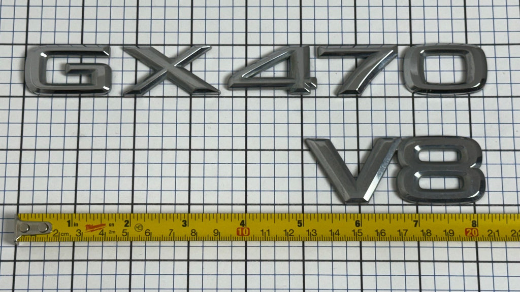 2003-2009 Lexus GX470 V8 rear trunk emblem letters only right side OEM