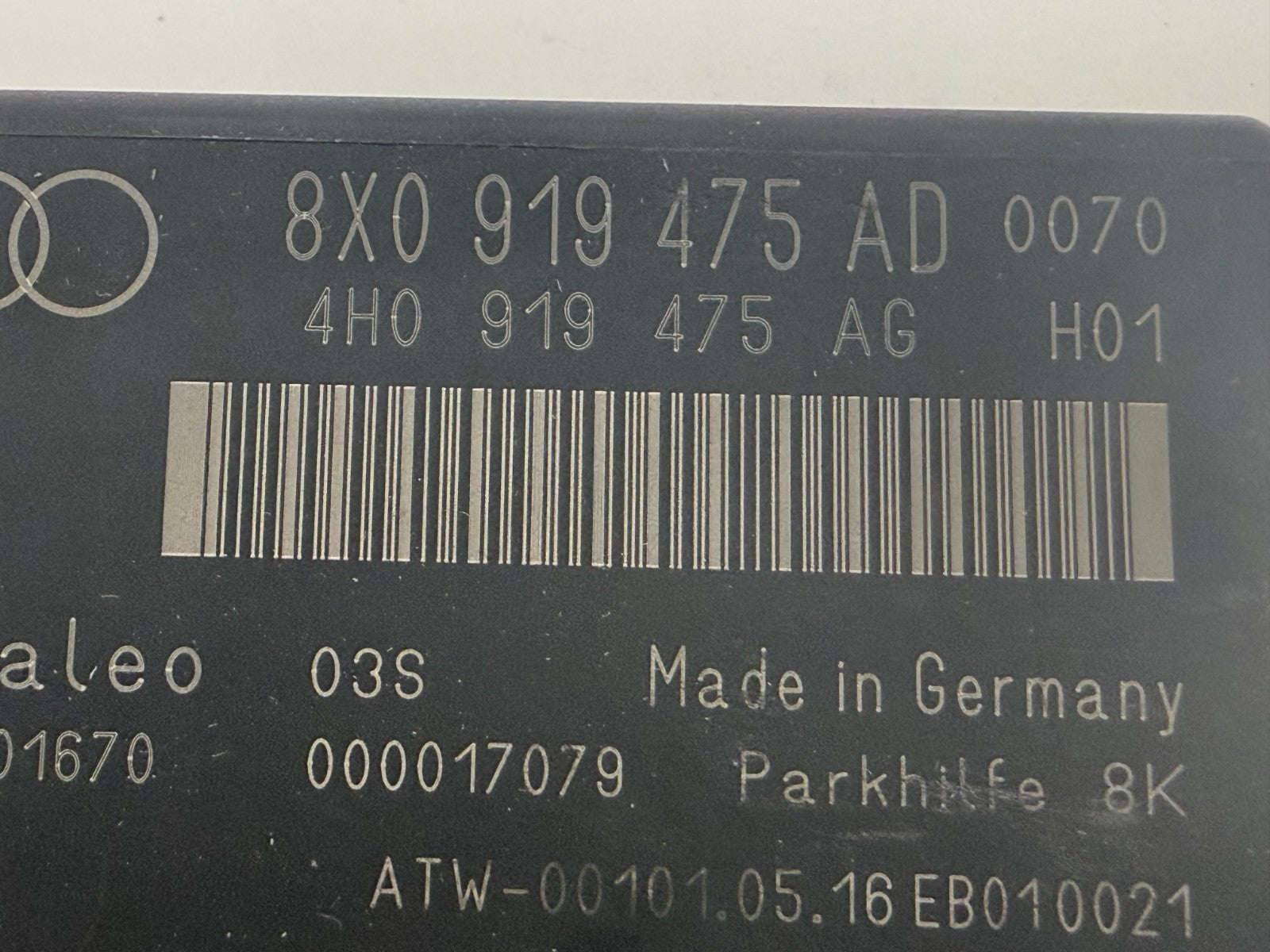 2015-2018 Audi Q3 Quattro Front Rear Parking PDC Control Module 8X0919475AD OEM