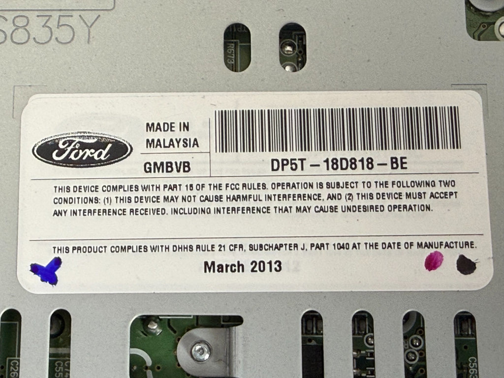 2013-2014 Lincoln MKZ  Multi Media  Sat Radio Receiver OEM DP5T-18D818-BE
