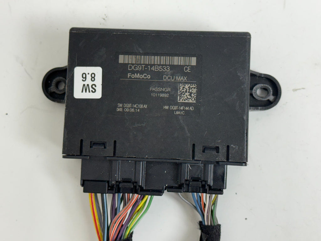 2013-2016 Ford Fusion Lincoln MKZ Passenger Door Control Module DG9T-14B533-CE
