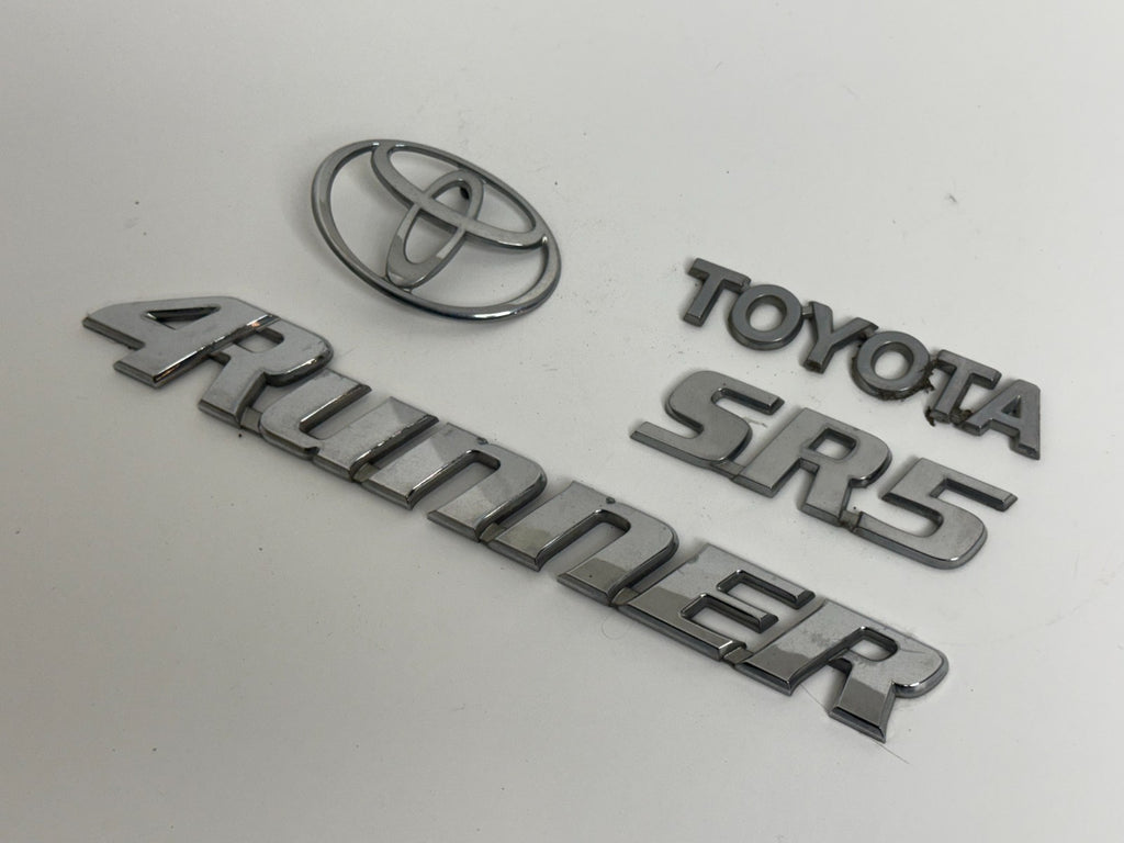 2001-2002 Toyota 4Runner SR5 OEM rear liftgate emblem set 75441-35010