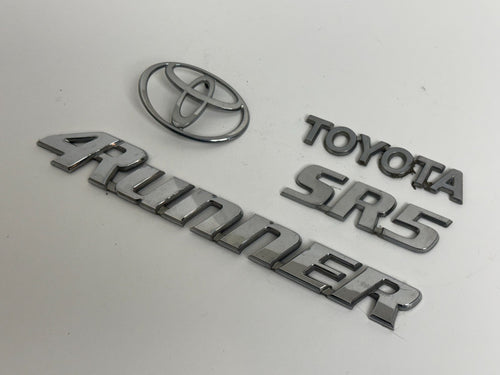 2001-2002 Toyota 4Runner SR5 OEM rear liftgate emblem set 75441-35010