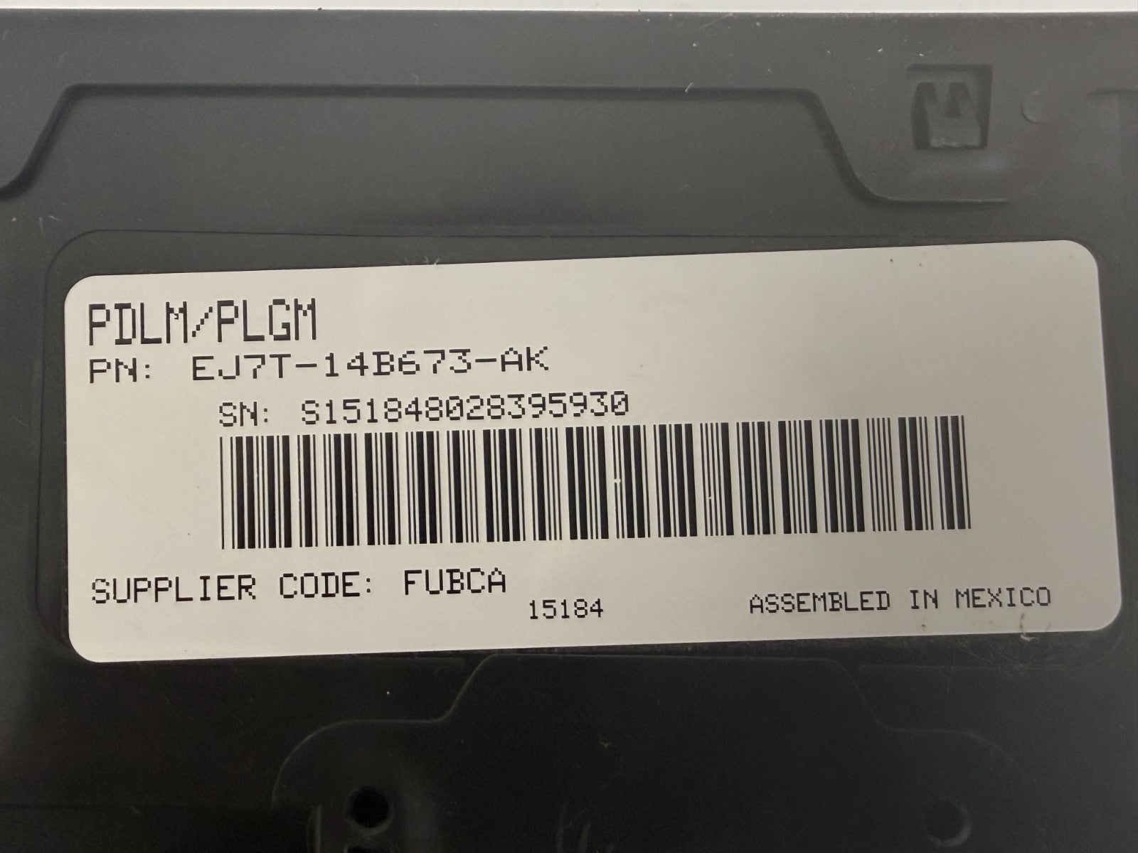 2015-2018 LINCOLN MKC Power Liftgate Hatch Control Module OEM EJ7T-14B673-AK
