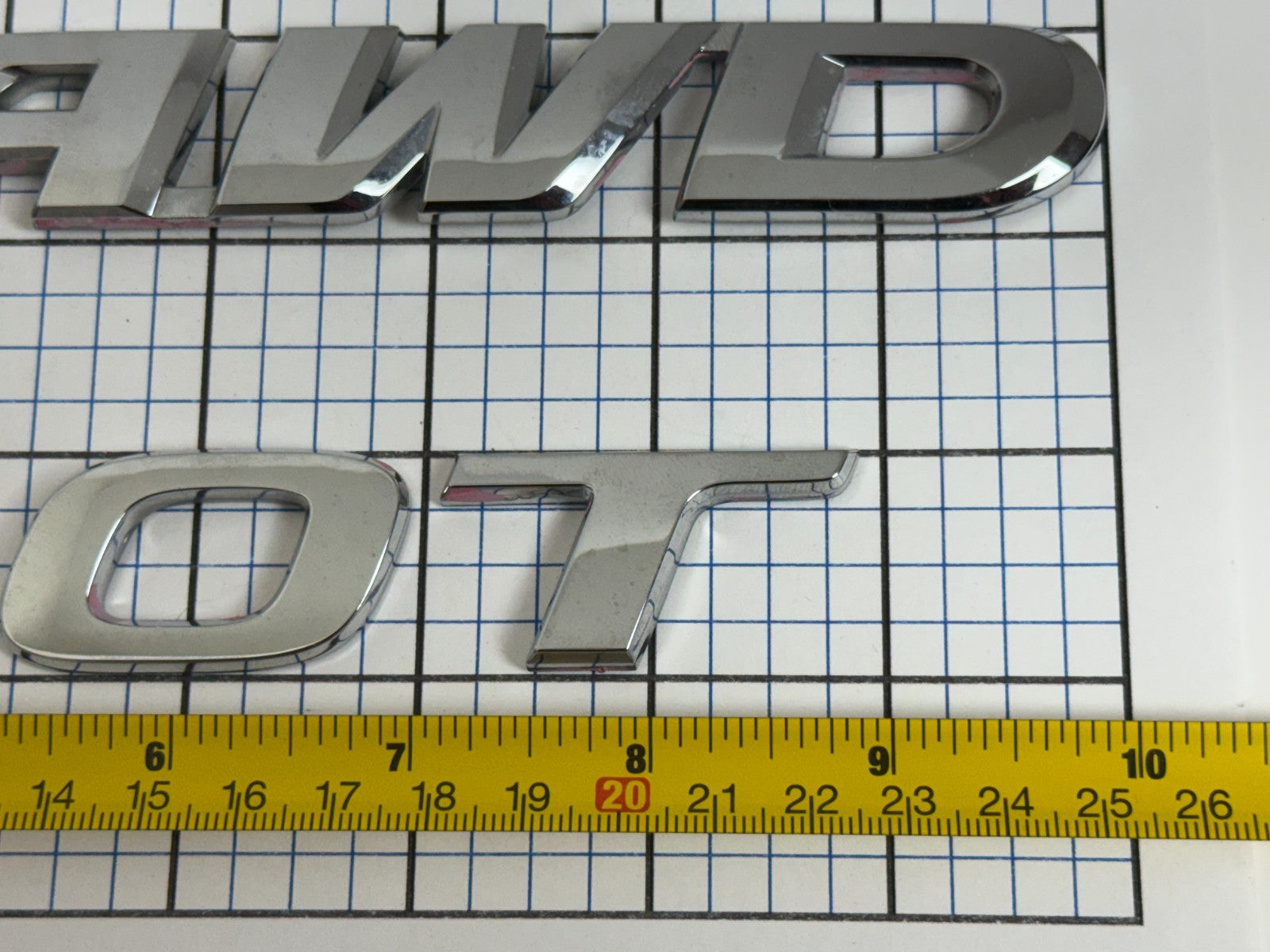2016–2022 HONDA Pilot AWD rear trunk emblem badge logo OEM Full Set