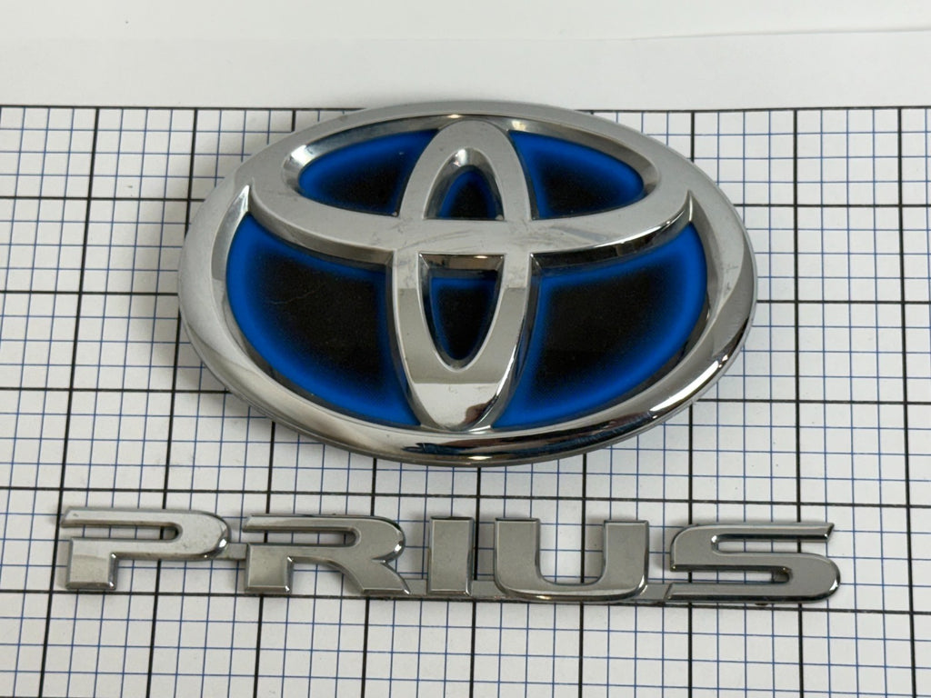 2010-2015 Toyota PRIUS XW30 OEM rear liftgate emblem set 75442-47020