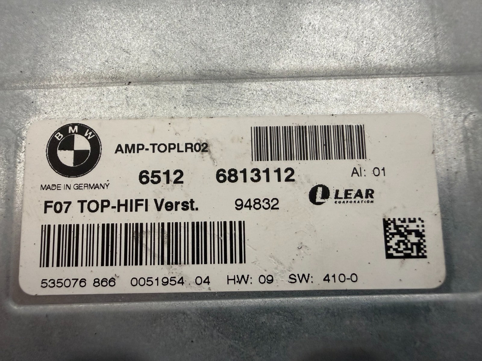 2008-2017 BMW F01 F02 F03 F04 F25 F07 TOP HIFI LEAR RADIO AUDIO AMPLIFIER