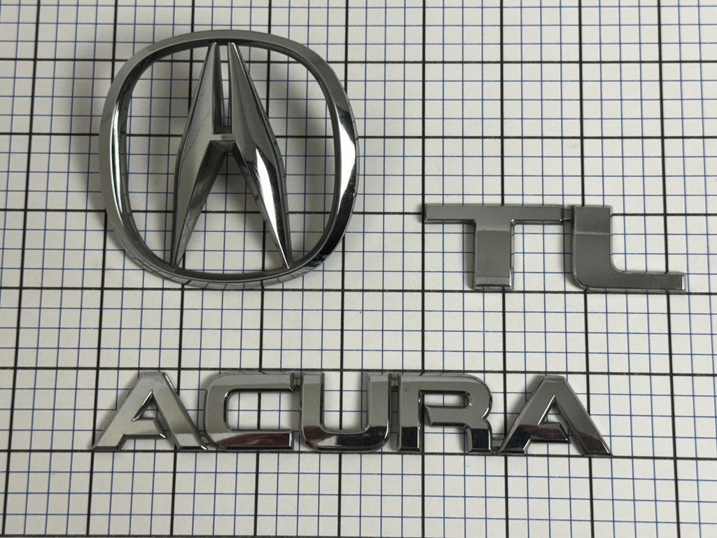 2004-2006 Acura TL trunk emblem logo OEM full set 75701-SEP-A00