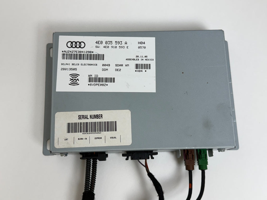 2005-2007 AUDI A6 S6 A8 S8 Q7 OEM Sirius XM SDAR Satellite Radio Receiver Module
