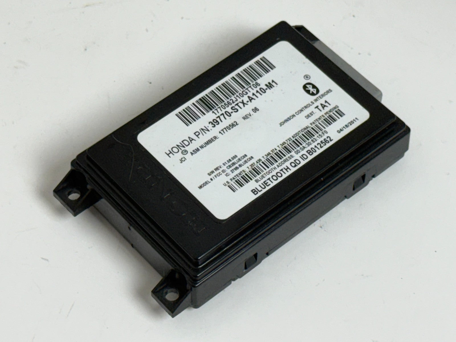 2010-2013 ACURA MDX BASE TRIM HFL HFT OEM Bluetooth Module 39770-STX-A110-M1
