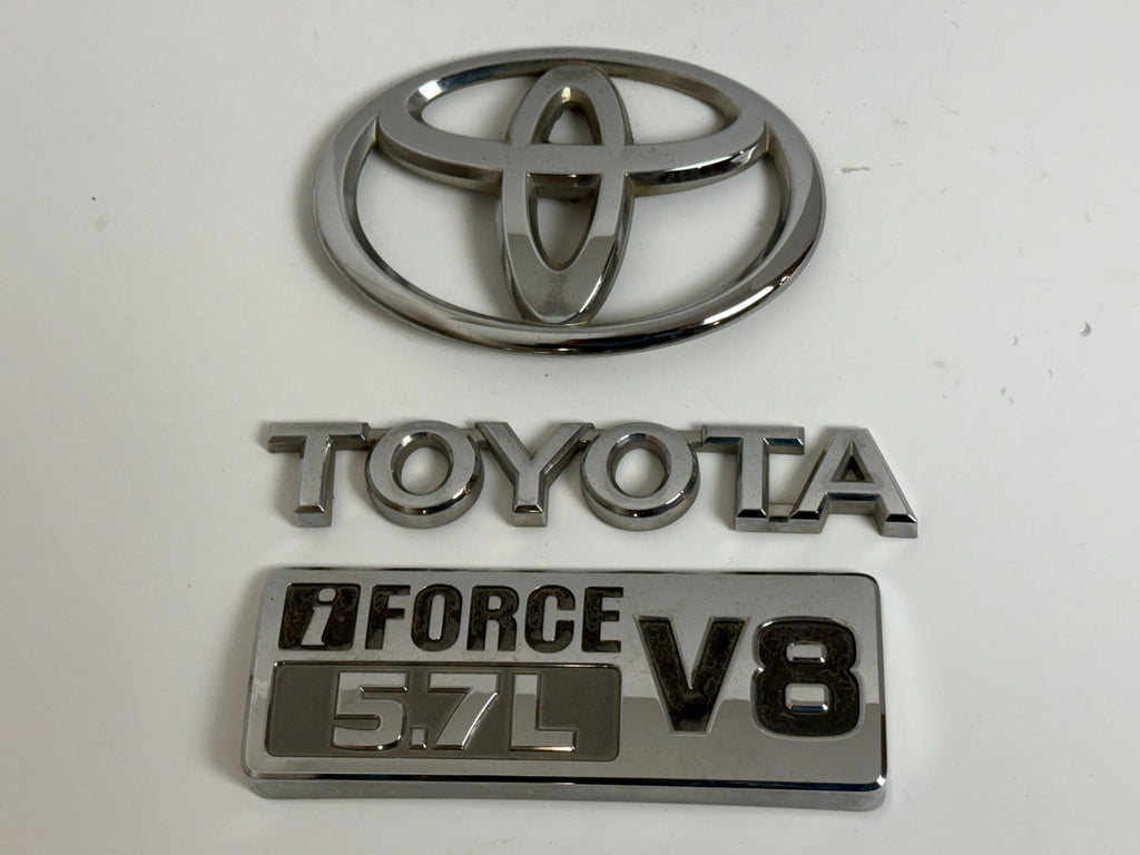 2008-2020 Toyota SEQUOIA iForce V8 5.7L OEM rear liftgate emblem set 75443-34030