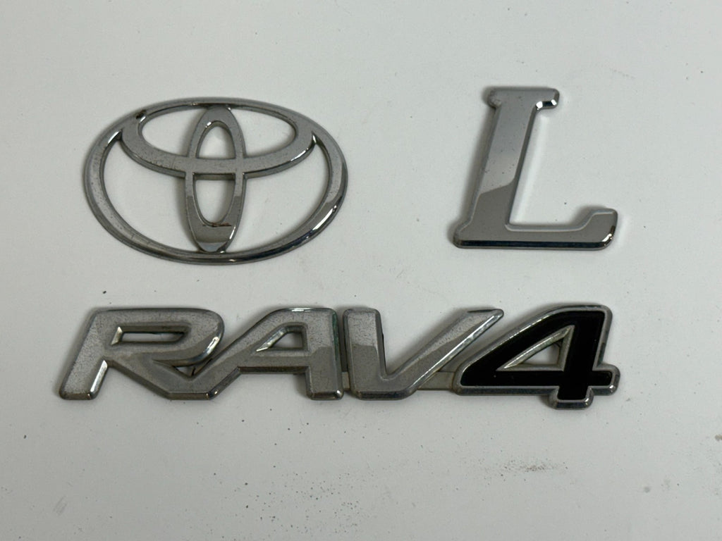 2006-2008 Toyota RAV4 XA30 OEM rear liftgate emblem set 75431-0R060