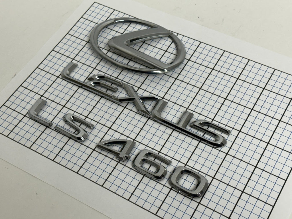 Lexus LS460 2007 - 2012 rear trunk emblem logo  full set OEM