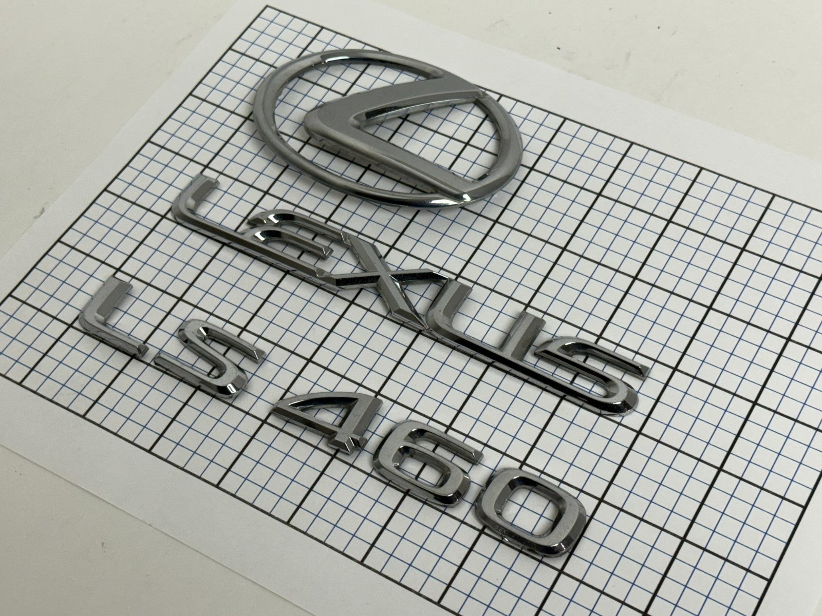 Lexus LS460 2007 - 2012 rear trunk emblem logo  full set OEM