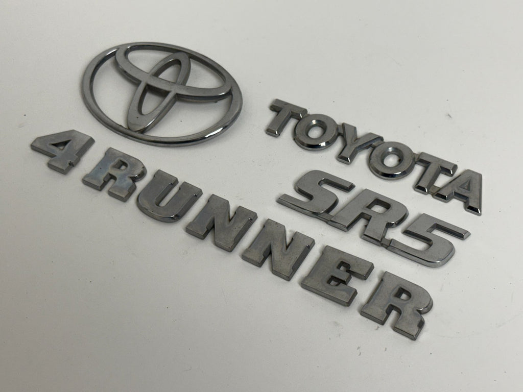 2003-2005 Toyota 4Runner SR5 OEM rear liftgate emblem set 75441-35020